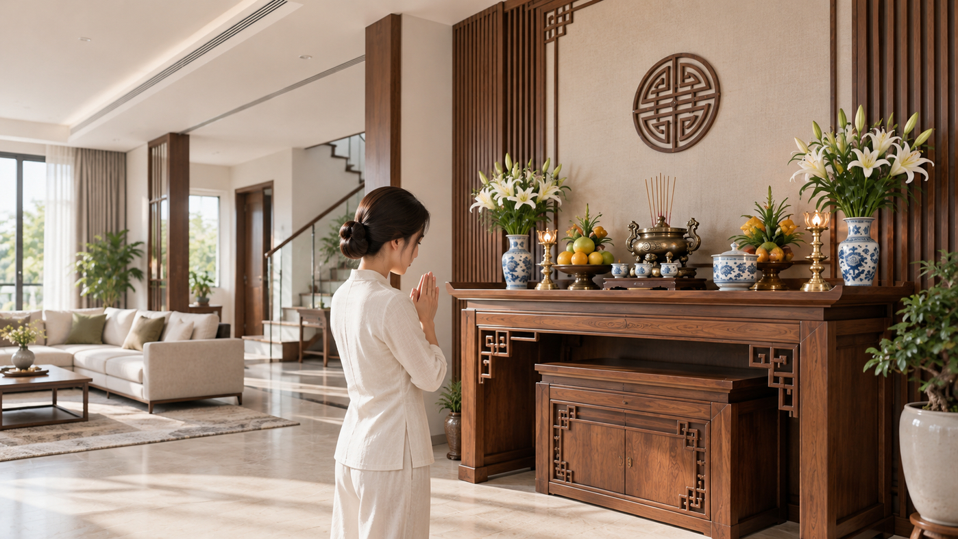 Serene Modern Asian Shrine Interior.png